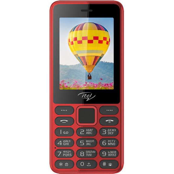 მობილური ტელეფონი ITEL it5022 2.4'' 4MB RAM 4MB up to 32GB flash 0.08Mpix 2 Sim 2G BT v3.0 Micro-USB Nucleus OS 2.1 Sun Red