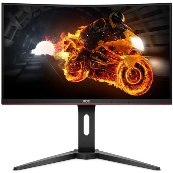 მონიტორი AOC C27G1 27inch Curved Frameless Gaming Monitor FHD 1080p 1800R VA panel 1ms 144Hz FreeSync DP/HDMI/VGA Height adjustable VESA Black