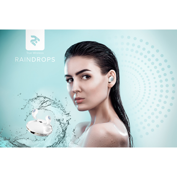 ყურსასმენი 2E RainDrops True Wireless In Ear Headset Waterproof