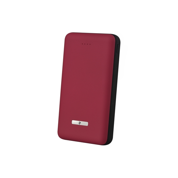 პორტატული დამტენი  2Е SOTA series Slim 20000mAh / DC 5V / 2USB-2.1A&2.1A / red