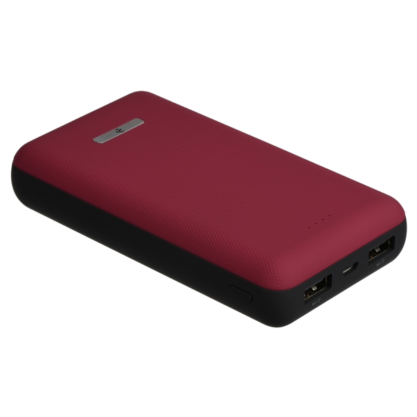 პორტატული დამტენი  2Е SOTA series Slim 20000mAh / DC 5V / 2USB-2.1A&2.1A / red