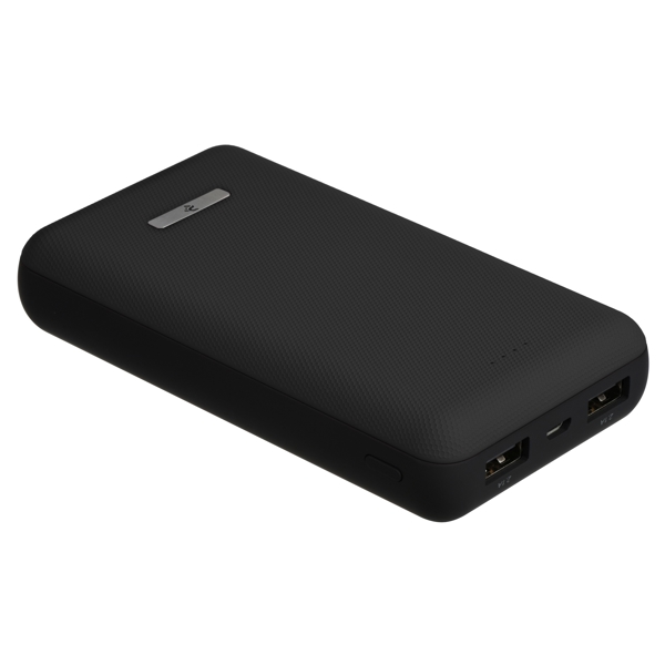 პორტატული დამტენი 2Е SOTA series Slim 20000mAh / DC 5V / 2USB-2.1A&2.1A / black