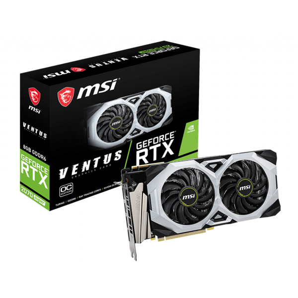 ვიდეო დაფა MSI GeForce RTX2070 SUPER 8GB GDDR6 VENTUS OC