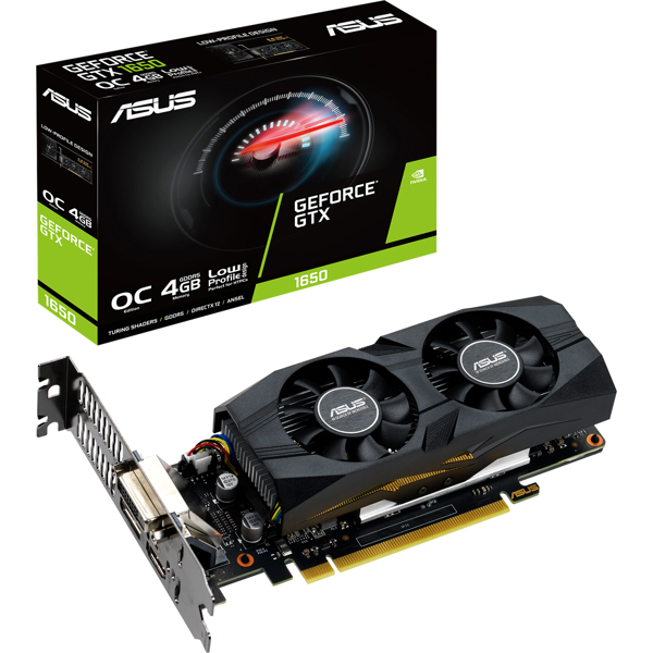 ვიდეო დაფა ASUS GTX1650-O4G-LP-BRK GeForce GTX 1650 4 GB GDDR5