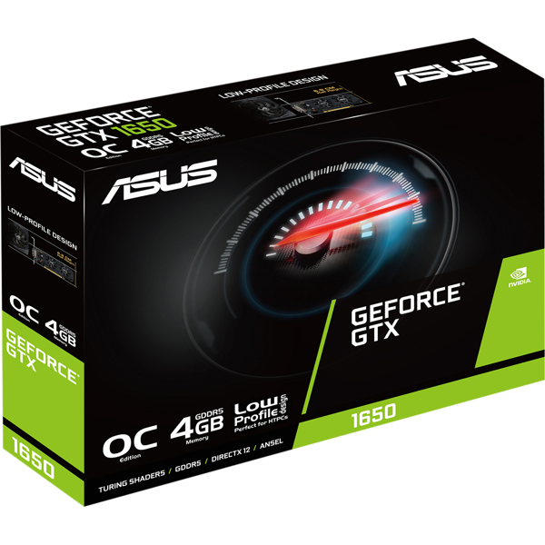 ვიდეო დაფა ASUS GTX1650-O4G-LP-BRK GeForce GTX 1650 4 GB GDDR5