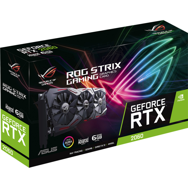 ვიდეო დაფა ASUS ROG -STRIX-RTX2060-6G-GAMING GeForce RTX 2060 6 GB GDDR6