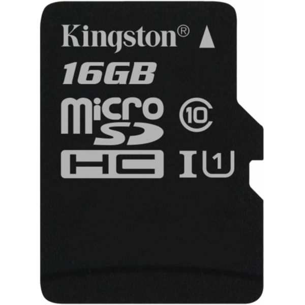 მეხსიერების ბარათი Kingston SDCS/16GBSP 16GB microSDHC C10 UHS-I R80MB/s