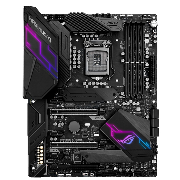 დედა დაფა ASUS ROG MAXIMUS XI HERO REPUBLIC OF GAMERS Intel® Z390 Chip ATX Motherboard DDR4 4400MHz 802.11ac Wi-Fi Gaming Mainboard