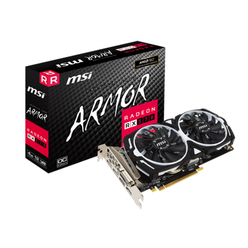 ვიდეო დაფა MSI Radeon RX 570 4GB DDR5 ARMOR OC