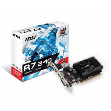 ვიდეო დაფა MSI Radeon R7 240 2GB DDR3 low profile 64bit