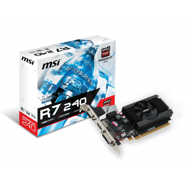 ვიდეო დაფა MSI Radeon R7 240 2GB DDR3 low profile 64bit