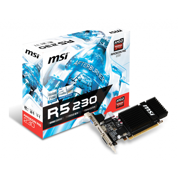 ვიდეო დაფა MSI Radeon R5 230 2GB DDR3 silent