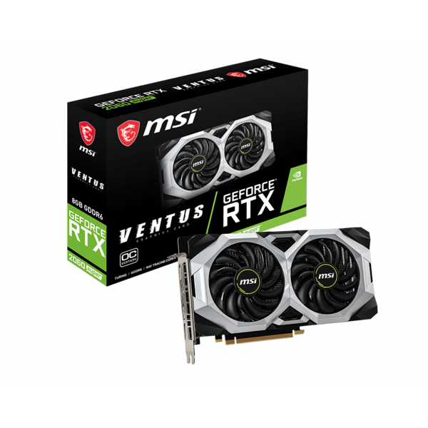 ვიდეო დაფა MSI GeForce RTX2060 SUPER 8GB GDDR6 VENTUS OC