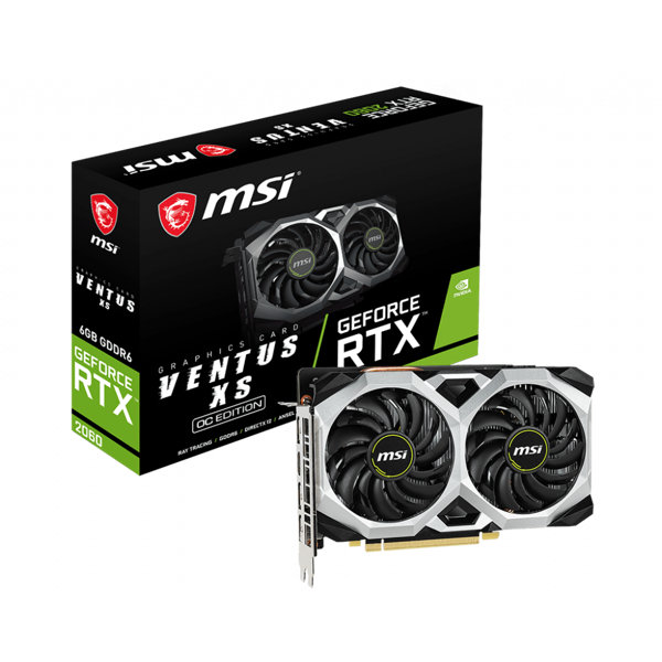 ვიდეო დაფა MSI GeForce RTX2060 6GB GDDR6 VENTUS XS OC