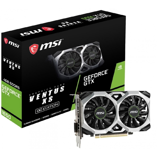 ვიდეო ბარათი  MSI GeForce GTX1650 4GB DDR5 VENTUS XS OC