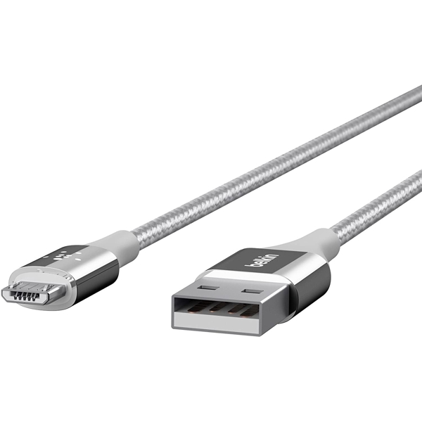 USB კაბელი Belkin Mixit DuraTek Micro-USB to USB Type-A Charging Cable 4' Silver