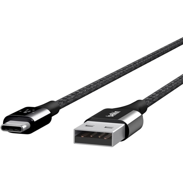 USB კაბელი Belkin MIXIT DuraTek USB Type-C to USB Type-A Cable 4' Black