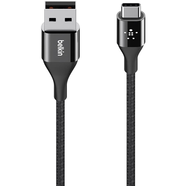 USB კაბელი Belkin MIXIT DuraTek USB Type-C to USB Type-A Cable 4' Black