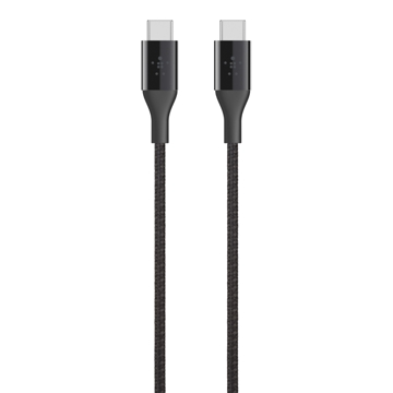 USB კაბელი Belkin Mixit DuraTek USB-C to USB-C Black