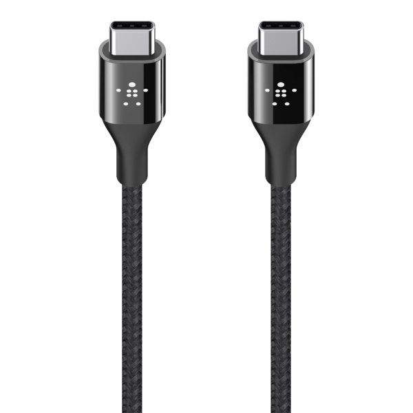 USB კაბელი Belkin Mixit DuraTek USB-C to USB-C Black