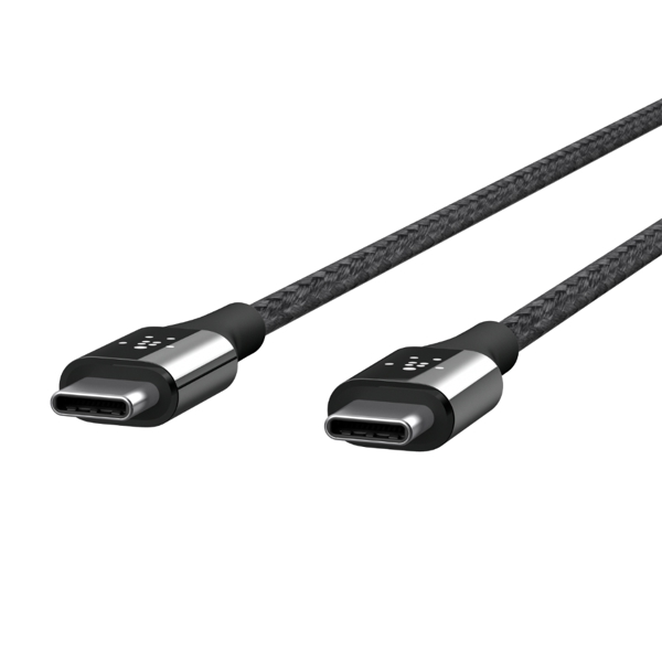 USB კაბელი Belkin Mixit DuraTek USB-C to USB-C Black