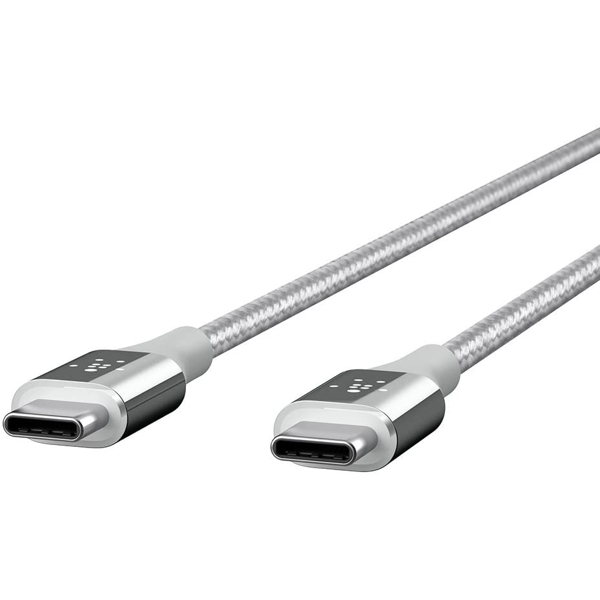 USB კაბელი Belkin Mixit DuraTek USB-C to USB-C Silver