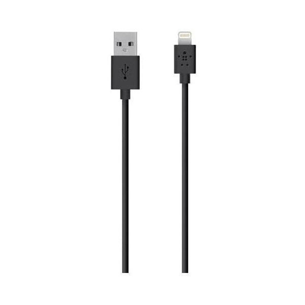 USB კაბელი Belkin F8J023bt2M-BLK Lightning to USB Charge & Sync Cable – 2 m for Apple iPhone and iPad Black