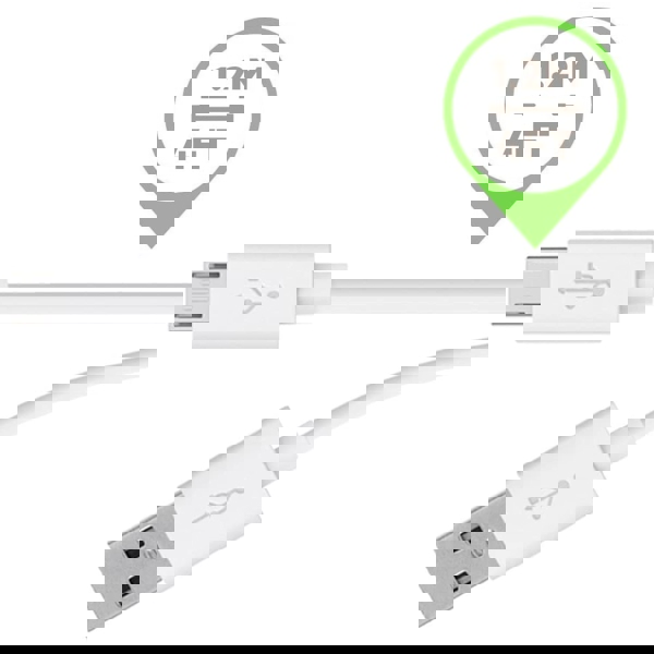 USB კაბელი Belkin USB 2.0 MIXIT Micro USB Charge/Sync Cable 1.2m White