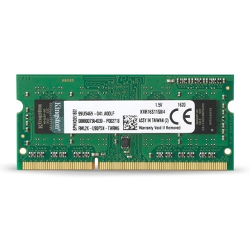 ოპერატიული მეხსიერება Kingston ValueRAM 4GB 1600MHz PC3-12800 DDR3 Non-ECC CL11 SODIMM SR x8 Notebook Memory