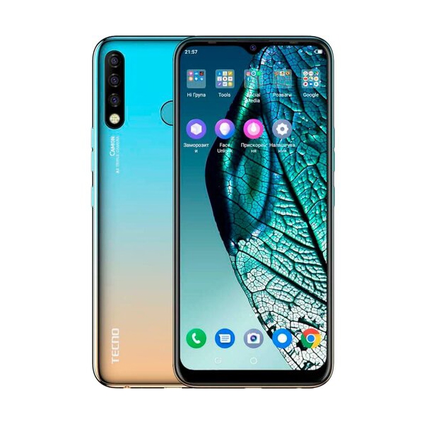 მობილური ტელეფონი Smartphone TECNO Camon 12 (CC7) 4GB/64GB DUALSIM Sky Cyan