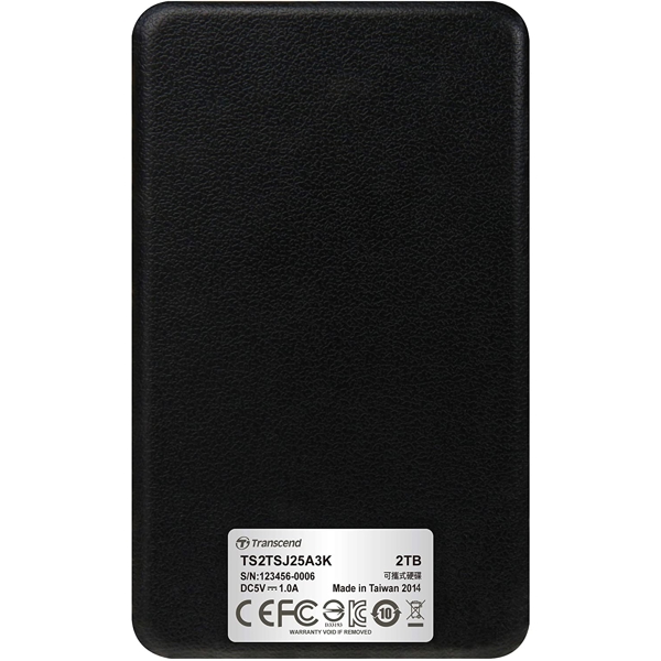 გარე მყარი დისკი Transcend StoreJet 25A3 2TB 2.5'' USB 3.0 External Black