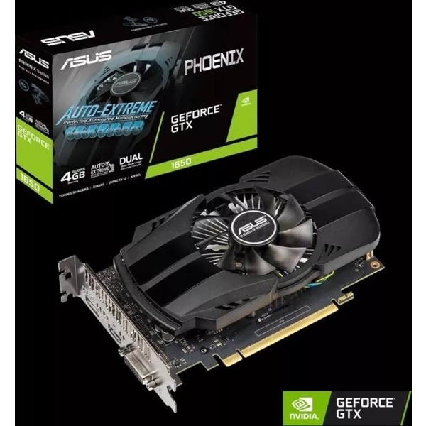 ვიდეო დაფა ASUS GeForce GTX1650 4GB DDR5 PH DVI, HDMI, DisplayPort  