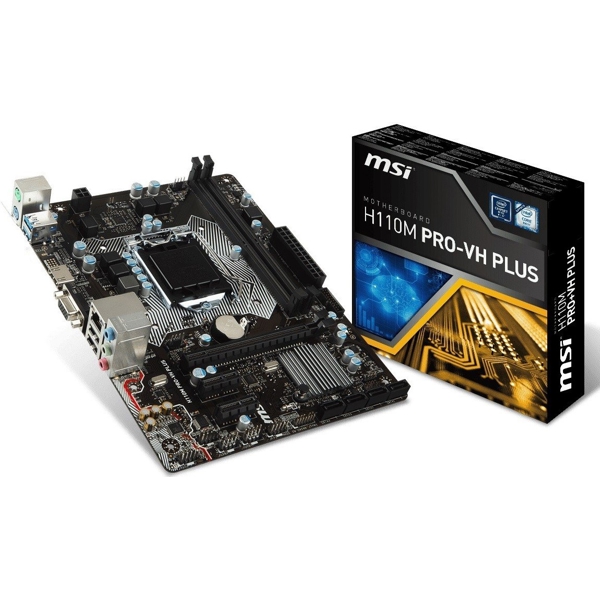 დედა დაფა MSI H110M_PRO-VH_PLUS s1151 H110 2xDDR4 VGA-HDMI USD3.1 mATX