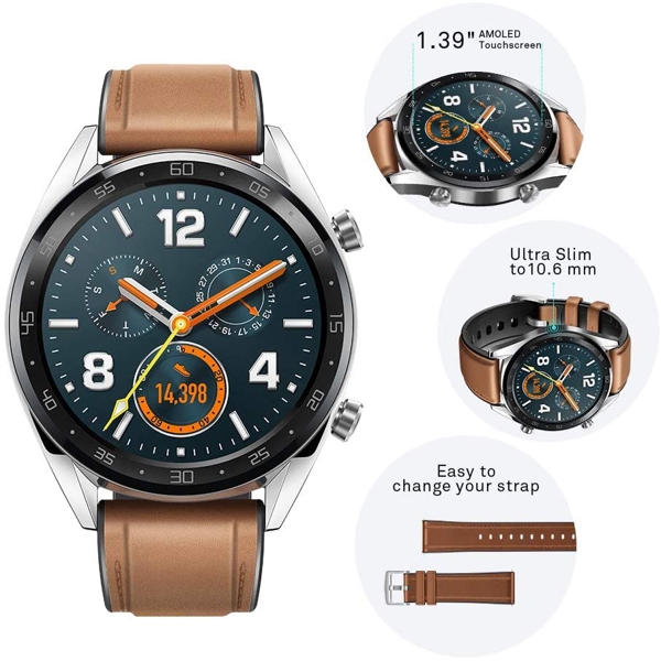 სმარტ საათი: Huawei Watch GT (Classic Edition) Brown - 55023210