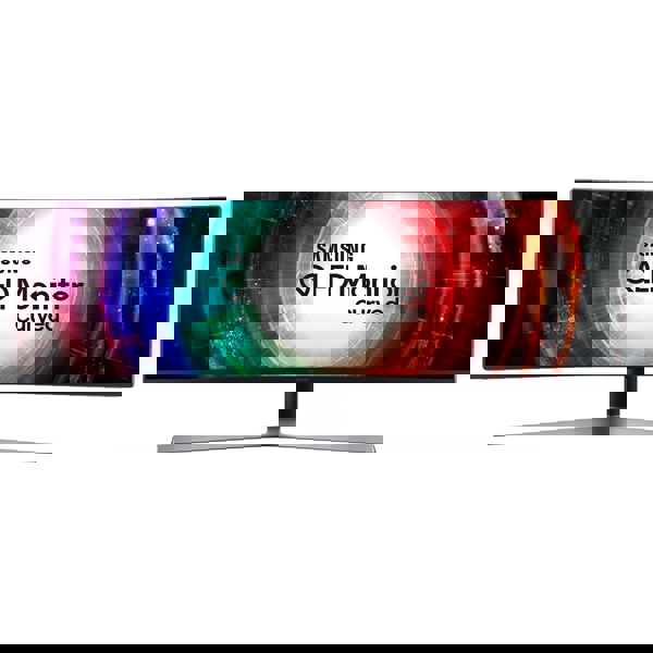 მონიტორი SAMSUNG Gaming Curved Monitor 49" (3840x1080) 144 Hz, VA / 2 x HDMI / 1 x DisplayPort, 1 x miniDisplayPort / Black