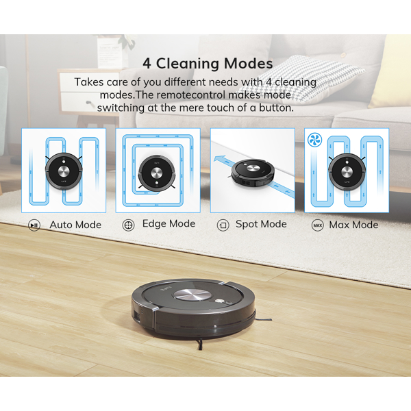 რობოტი მტვერსასრუტი სველი წმენდით ILIFE A9s Robot Vacuum Cleaner Vacuuming & Wibrating Mopping Smart APP Remote Control Camera Navigation