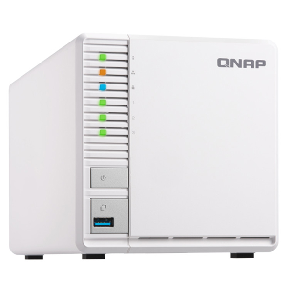 სერვერი Qnap TS-328 3-bay  ARM Quad-core 1.4GHz, 1GB DDR4 RAM, 3.5" SATA HDDs, 1xUSB3.0, 2xUSB2.0, 1x GbE LAN.