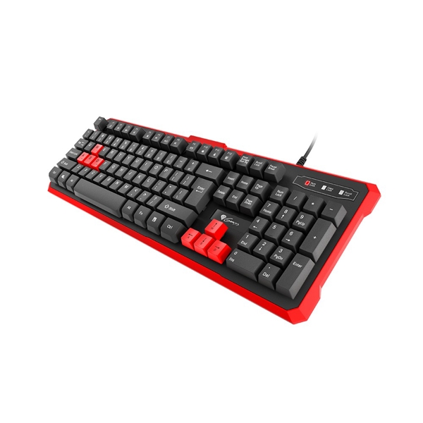 კლავიატურა GENESIS Gaming Keyboard RHOD 110 RU Layout Wired Windows 10, Android 2.2 O.S, Windows 8, Linux, Windows 7, Vista, XP Red/Black