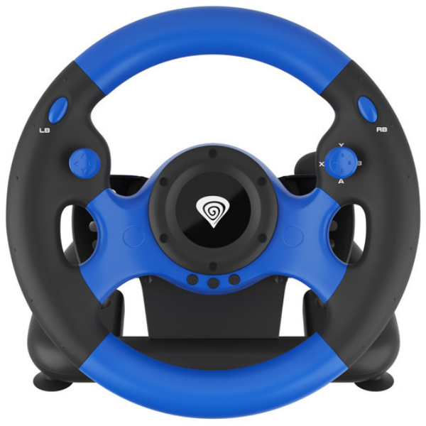 კომპიუტერული საჭე GENESIS SEABORG 350 Joystick And Driving Wheel  For PC, PS3, PS4, XBOX ONE, XBOX 360 OR Nintento Switch Blue/Black