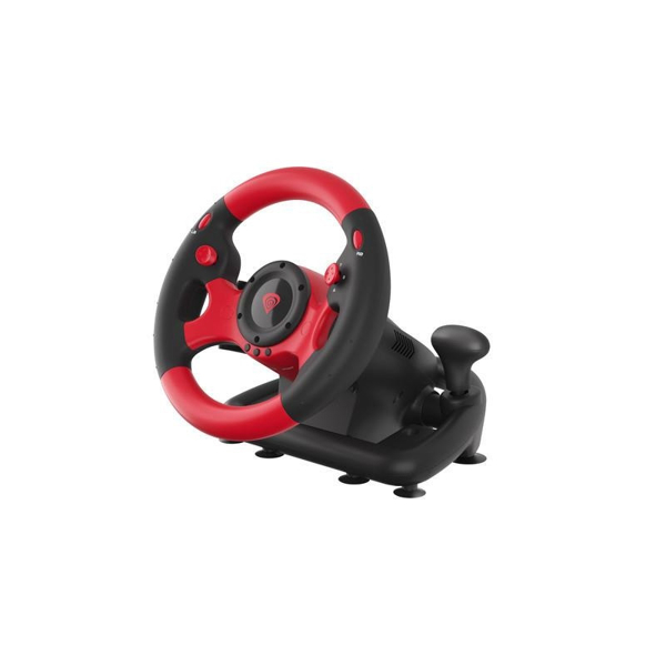 კომპიუტერული საჭე GENESIS SEABORG 300 Joystick And Driving Wheel For Windows 10, Windows XP, Windows VISTA, Windows 8, Windows 7 Black/Red