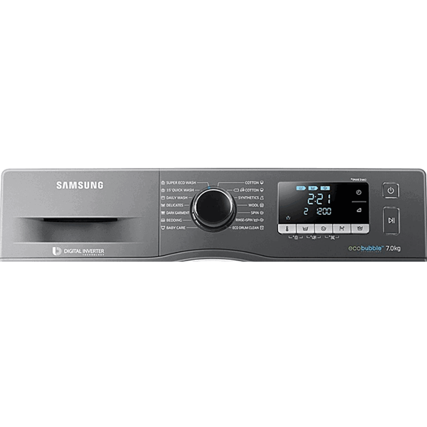 სარეცხი მანქანა Samsung WW70J5246FX 7kg E Class A+++ Dark Silver