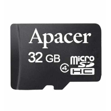 მეხსიერების ბარათი APACER 32GB CLASS4 (AP32GMCSH4-RA)  