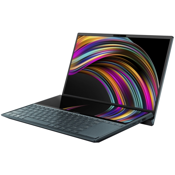 ნოუთბუქი ASUS Zenbook Pro Duo UX481FL 14" FHD Touch I7-10510U 16GB 512GB SSD MX 250 2GB W10PRO Celestial Blue