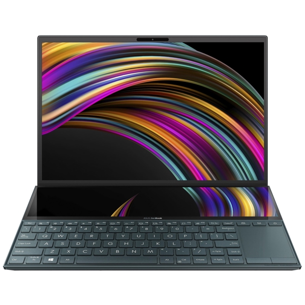 ნოუთბუქი ASUS Zenbook Pro Duo UX481FL 14" FHD Touch I7-10510U 16GB 512GB SSD MX 250 2GB W10PRO Celestial Blue