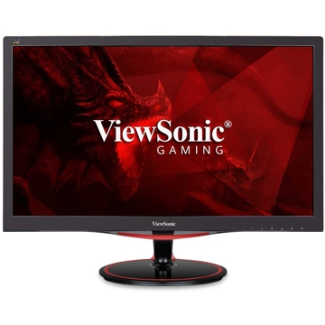 მონიტორი ViewSonic VX2458-MHD 23.6" TN 16:9 WIDE LCD Gaming Monitor 1920X1080 144HZ DisplayPort HDMI Speaker VX-57 ID, Black/Red