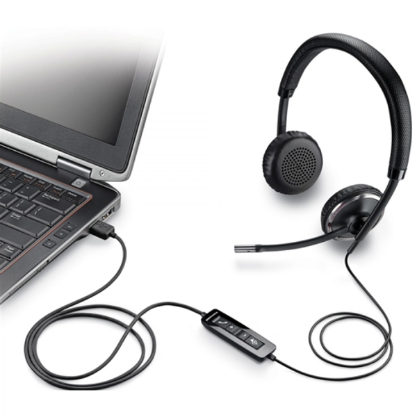 USB ყურსასმენი Plantronics Blackwire C520 USB Headphone