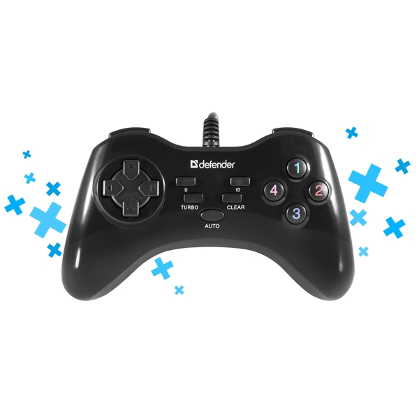 სათამაშო ჯოისტიკი Wired gamepad Defender GAME MASTER G2 USB, 13 buttons