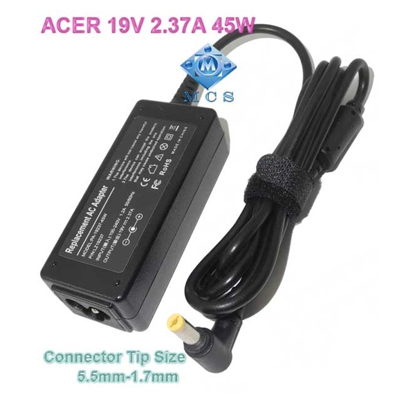 ნოუთბუქის დამტენი ACER ZM-45W 19V 2.37A Connector size 5.5*1.7 45W