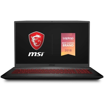 ნოუთბუქი MSI GF75 Thin 9SC 17.3" FHD (1920*1080), IPS-Level 120Hz Gaming Laptop, Thin Bezel, Intel Core i7-9750H, NVIDIA GeForce GTX1650 4GB, 8GB, 512GB NVMe SSD 1.86kg