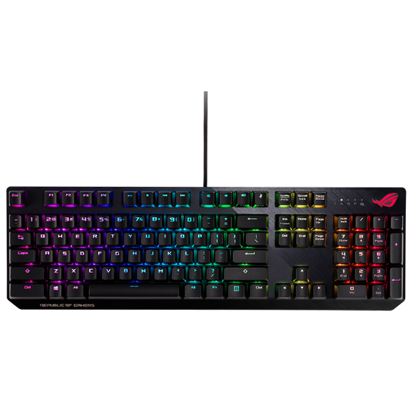 კლავიატურა ASUS ROG Strix Scope USB RGB Cherry MX Red